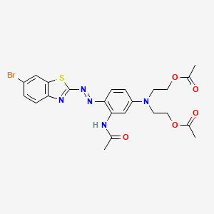 Acetamide, N-[5-[bis[2-(acetyloxy)ethyl]amino]-2-[(6-bromo-2-benzothiazolyl)azo]phenyl]-