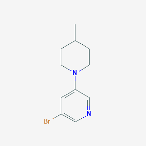 molecular formula C11H15BrN2 B1444490 3-溴-5-(4-甲基哌啶-1-基)吡啶 CAS No. 1289048-18-5