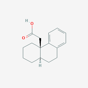 molecular formula C16H20O2 B14444912 [(4aR,10aR)-1,3,4,9,10,10a-Hexahydrophenanthren-4a(2H)-yl]acetic acid CAS No. 79384-92-2