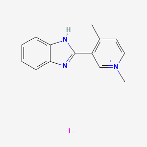 3-(1H-Benzimidazol-2-yl)-1,4-dimethylpyridin-1-ium iodide