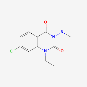 2,4(1H,3H)-Quinazolinedione, 7-chloro-3-(dimethylamino)-1-ethyl-