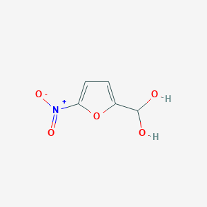 molecular formula C5H5NO5 B14444922 (5-Nitrofuran-2-yl)methanediol CAS No. 73873-89-9