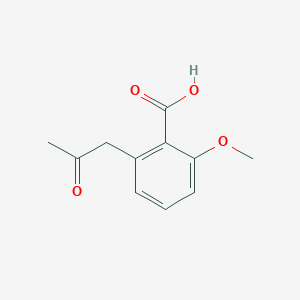 2-Methoxy-6-(2-oxopropyl)benzoic acid