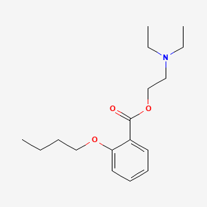 molecular formula C17H27NO3 B14444971 2-(diethylamino)ethyl 2-butoxybenzoate CAS No. 73728-39-9