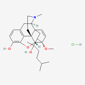 6,14-Endoetheno-7-(2-hydroxy-5-methyl-2-hexyl)-tetrahydro-oripavine hydrochloride