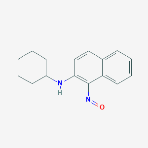 N-Cyclohexyl-1-nitrosonaphthalen-2-amine