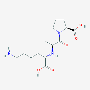 molecular formula C14H25N3O5 B14444999 N-[(1S)-5-Amino-1-carboxypentyl]-L-alanyl-L-proline CAS No. 76399-92-3