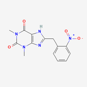 Theophylline, 8-(o-nitrobenzyl)-