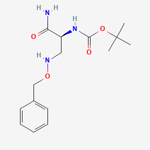 tert-butyl N-[(2S)-1-amino-1-oxo-3-(phenylmethoxyamino)propan-2-yl]carbamate