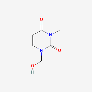 2,4(1H,3H)-Pyrimidinedione, 1-(hydroxymethyl)-3-methyl-