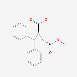 molecular formula C19H18O4 B14445054 dimethyl (1S,2S)-3,3-diphenylcyclopropane-1,2-dicarboxylate CAS No. 73567-88-1