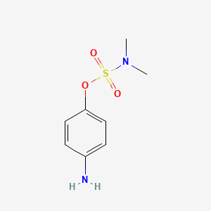 molecular formula C8H12N2O3S B14445076 4-Aminophenyl dimethylsulphamate CAS No. 77264-80-3