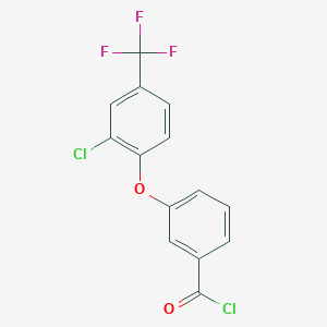 molecular formula C14H7Cl2F3O2 B14445089 Agn-PC-0nhnx8 CAS No. 79510-92-2