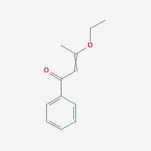 molecular formula C12H14O2 B14445091 3-Ethoxy-1-phenylbut-2-en-1-one CAS No. 77252-92-7