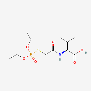 L-Valine, N-(((diethoxyphosphinyl)thio)acetyl)-