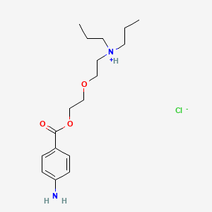 2-[2-(4-aminobenzoyl)oxyethoxy]ethyl-dipropylazanium;chloride