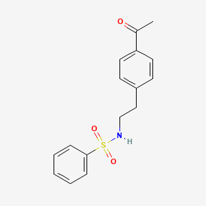 N-[2-(4-Acetylphenyl)ethyl]benzenesulfonamide