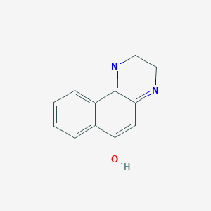 molecular formula C12H10N2O B14445134 3,4-Dihydrobenzo[f]quinoxalin-6(2H)-one CAS No. 75473-63-1