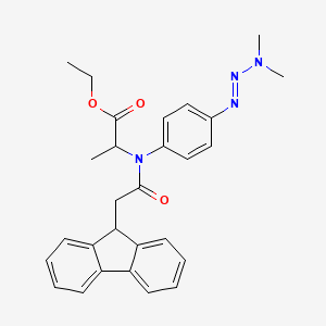 L-N-(p-(3,3-Dimethyltriazeno)phenyl)-N-(9-fluorenylacetyl)alanine ethyl ester