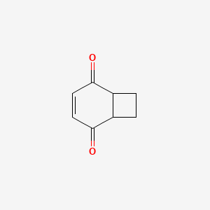 molecular formula C8H8O2 B14445184 Bicyclo[4.2.0]oct-3-ene-2,5-dione CAS No. 77627-56-6