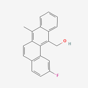 molecular formula C20H15FO B14445191 Benz(a)anthracene-12-methanol, 2-fluoro-7-methyl- CAS No. 78971-92-3