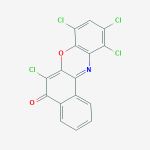 molecular formula C16H5Cl4NO2 B14445200 6,8,10,11-Tetrachloro-5H-benzo[a]phenoxazin-5-one CAS No. 73397-14-5