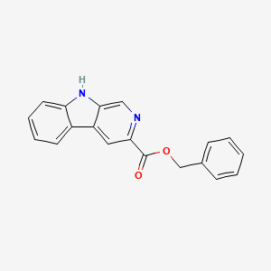 molecular formula C19H14N2O2 B14445212 Benzyl 9H-beta-carboline-3-carboxylate CAS No. 78538-68-8