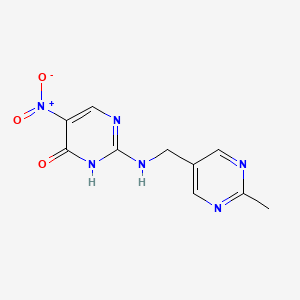 2-{[(2-Methylpyrimidin-5-yl)methyl]amino}-5-nitropyrimidin-4(3H)-one