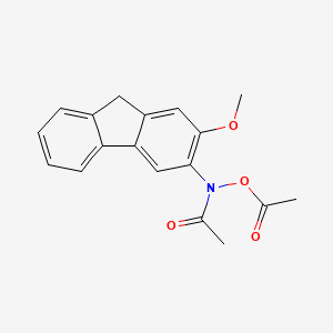 Hydroxylamine, N,O-diacetyl-N-(2-methoxy-3-fluorenyl)-