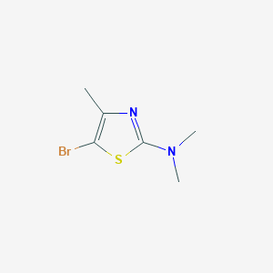 molecular formula C6H9BrN2S B1444524 5-bromo-N,N,4-trimethyl-1,3-thiazol-2-amine CAS No. 874508-77-7