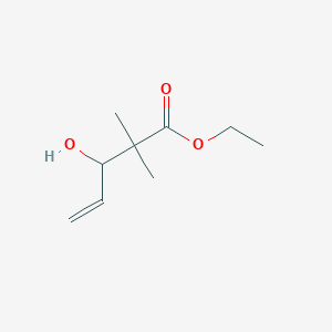 4-Pentenoic acid, 3-hydroxy-2,2-dimethyl-, ethyl ester