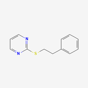 molecular formula C12H12N2S B14445269 2-[(2-Phenylethyl)sulfanyl]pyrimidine CAS No. 73869-75-7