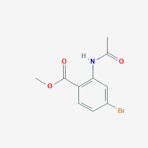 molecular formula C10H10BrNO3 B1444528 2-乙酰氨基-4-溴苯甲酸甲酯 CAS No. 1241675-38-6