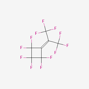 molecular formula C7F12 B14445297 Cyclobutane, hexafluoro[2,2,2-trifluoro-1-(trifluoromethyl)ethylidene]- CAS No. 74693-96-2