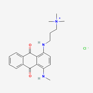 3-((4-(Methylamino)-1-anthraquinonyl)amino)-N,N,N-trimethylpropanaminium chloride