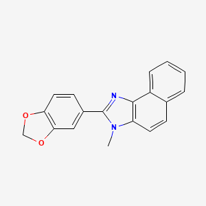 2-(2H-1,3-Benzodioxol-5-YL)-3-methyl-3H-naphtho[1,2-D]imidazole