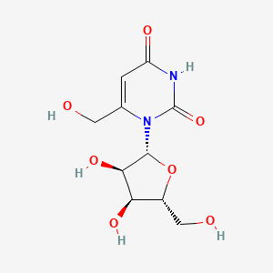 molecular formula C10H14N2O7 B14445373 6-(Hydroxymethyl)uridine CAS No. 76222-53-2