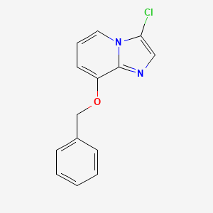 molecular formula C14H11ClN2O B1444538 8-(苄氧基)-3-氯咪唑并[1,2-a]吡啶 CAS No. 1373350-40-3