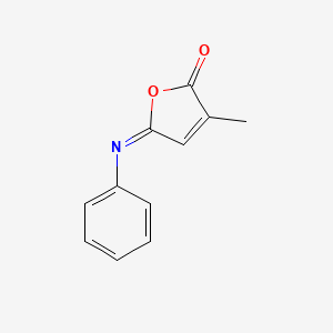 2(5H)-Furanone, 3-methyl-5-(phenylimino)-