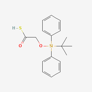 molecular formula C18H22O2SSi B14445400 {[tert-Butyl(diphenyl)silyl]oxy}ethanethioic S-acid CAS No. 76271-75-5