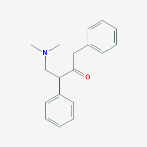 molecular formula C18H21NO B14445418 4-(Dimethylamino)-1,3-diphenylbutan-2-one CAS No. 76932-64-4