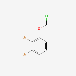 molecular formula C7H5Br2ClO B14445426 1,2-Dibromo-3-(chloromethoxy)benzene CAS No. 79042-71-0