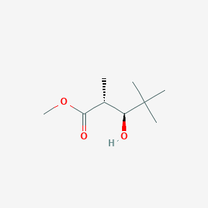 Pentanoic acid, 3-hydroxy-2,4,4-trimethyl-, methyl ester, (2R,3S)-