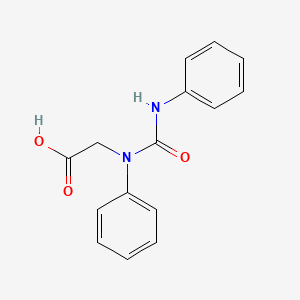 molecular formula C15H14N2O3 B14445454 N,N'-Diphenyl-N'-carboxymethylurea CAS No. 73771-61-6