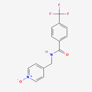 N-[(1-Oxo-1lambda~5~-pyridin-4-yl)methyl]-4-(trifluoromethyl)benzamide