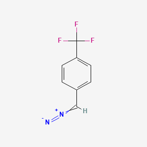 molecular formula C8H5F3N2 B14445464 1-(Diazomethyl)-4-(trifluoromethyl)benzene CAS No. 73900-17-1