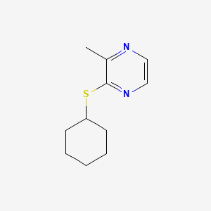 Pyrazine, 2-(cyclohexylthio)-3-methyl-