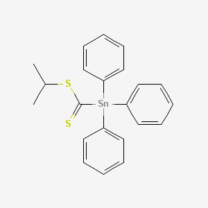 molecular formula C22H22S2Sn B14445521 Propan-2-yl triphenylstannanecarbodithioate CAS No. 79634-84-7