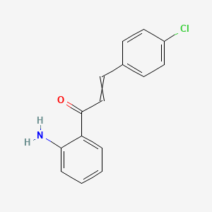 molecular formula C15H12ClNO B14445548 1-(2-Aminophenyl)-3-(4-chlorophenyl)prop-2-en-1-one CAS No. 78396-06-2