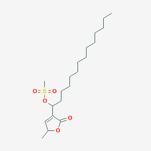 1-(5-Methyl-2-oxo-2,5-dihydrofuran-3-yl)tetradecyl methanesulfonate